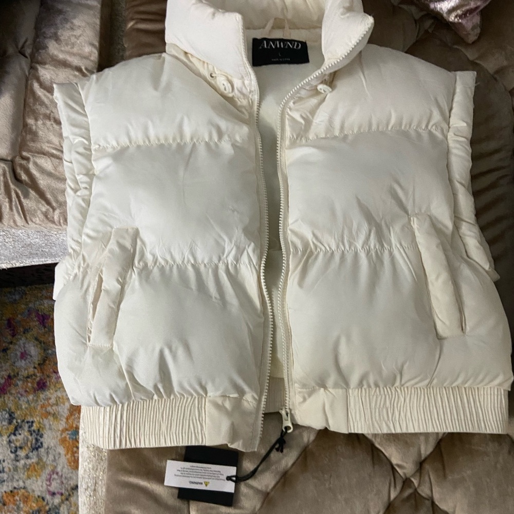 ANWND Cream Puffer Vest